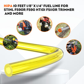 Close-up of Hipa 3mm x 6mm fuel line cross-section for precise fit
