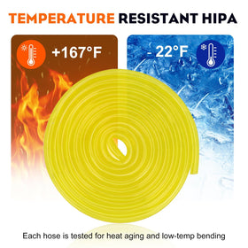 Hipa fuel line hose 3mm x 5mm, 4ft, flexible for easy routing.