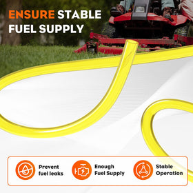 Hipa fuel line hose chainsaw connection demonstrates secure fuel transfer