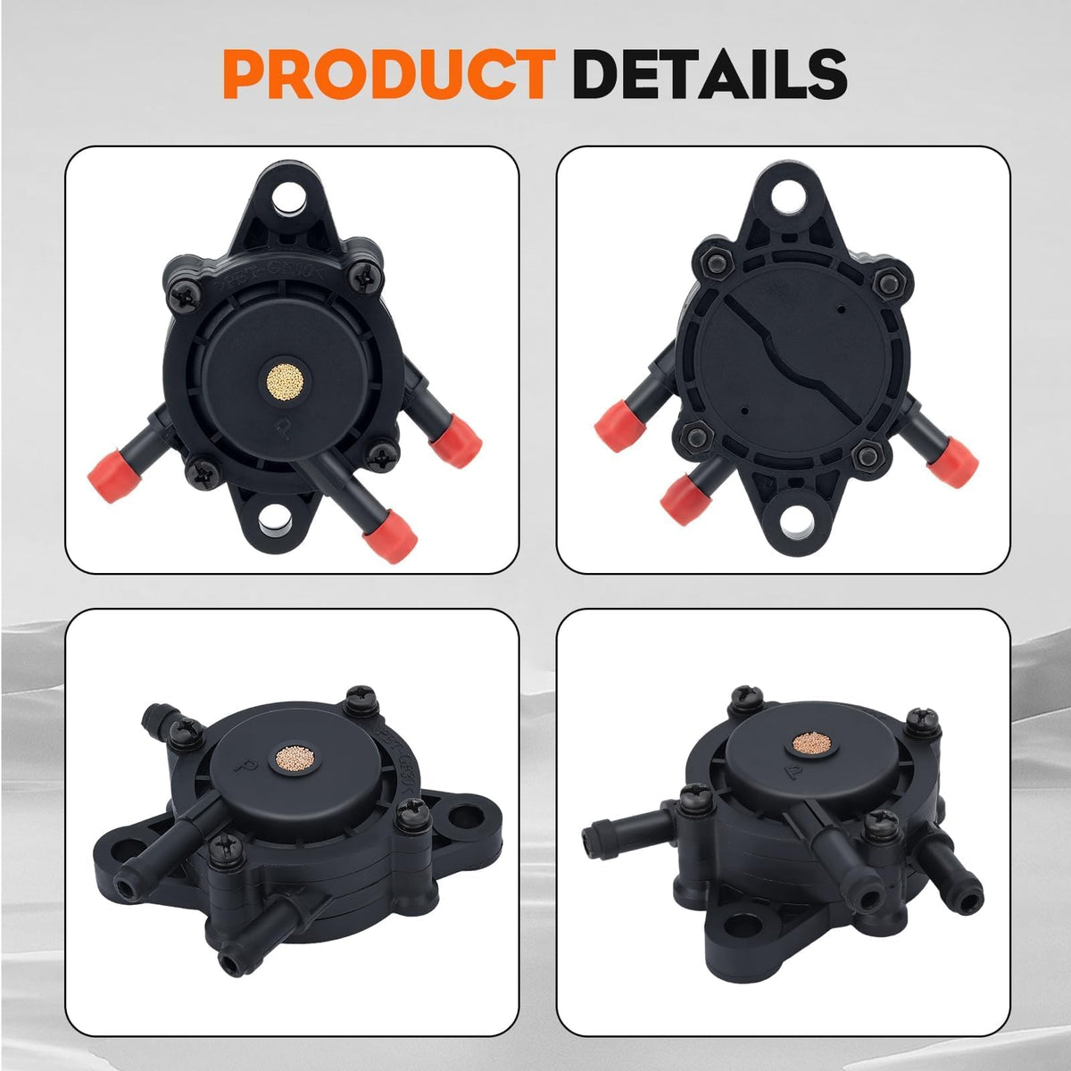 Hipa fuel pump compatibility list highlights popular John Deere riding mowers.