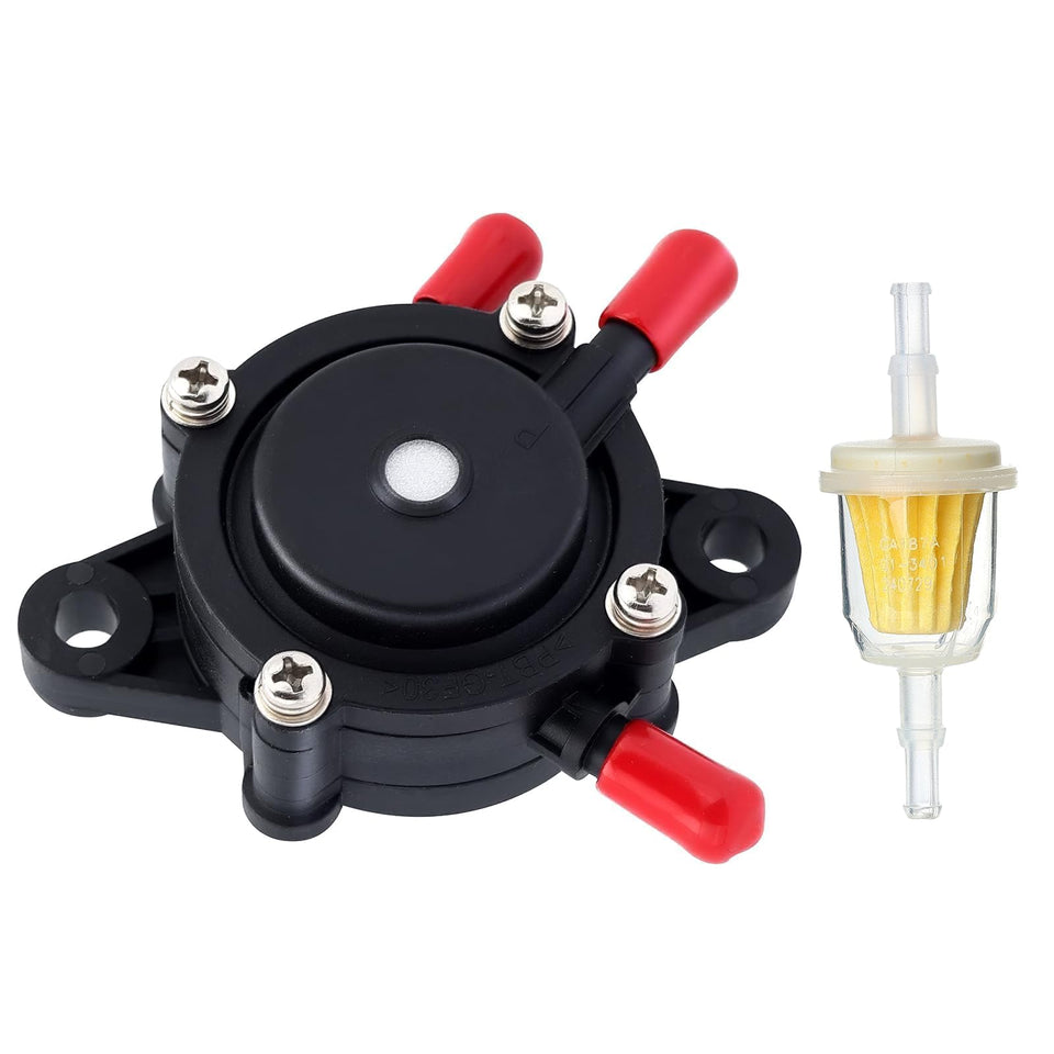 Hipa fuel pump front view for John Deere L105-L107, compact and reliable.