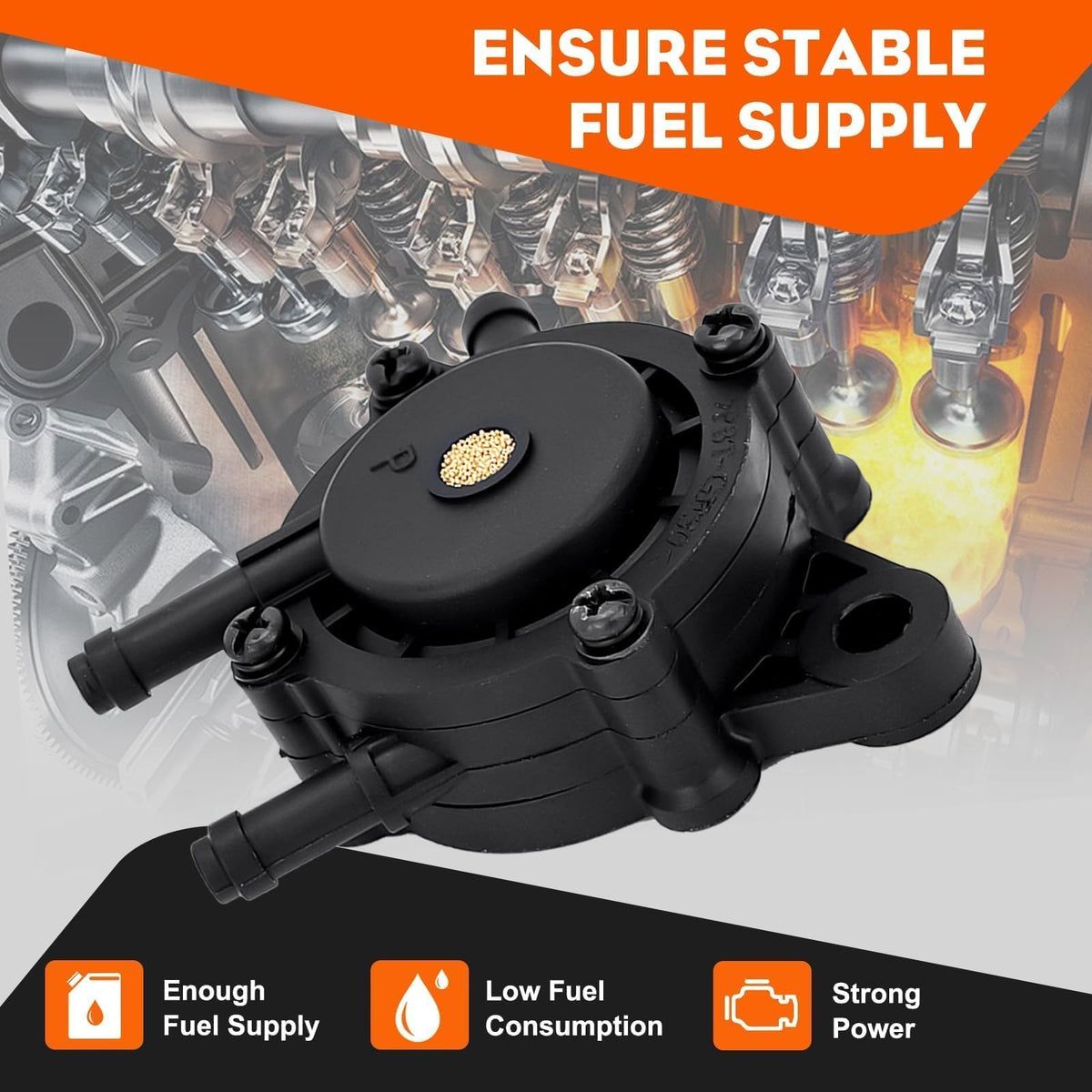 HIPA fuel pump on Z335E highlights secure mounting for reliability.