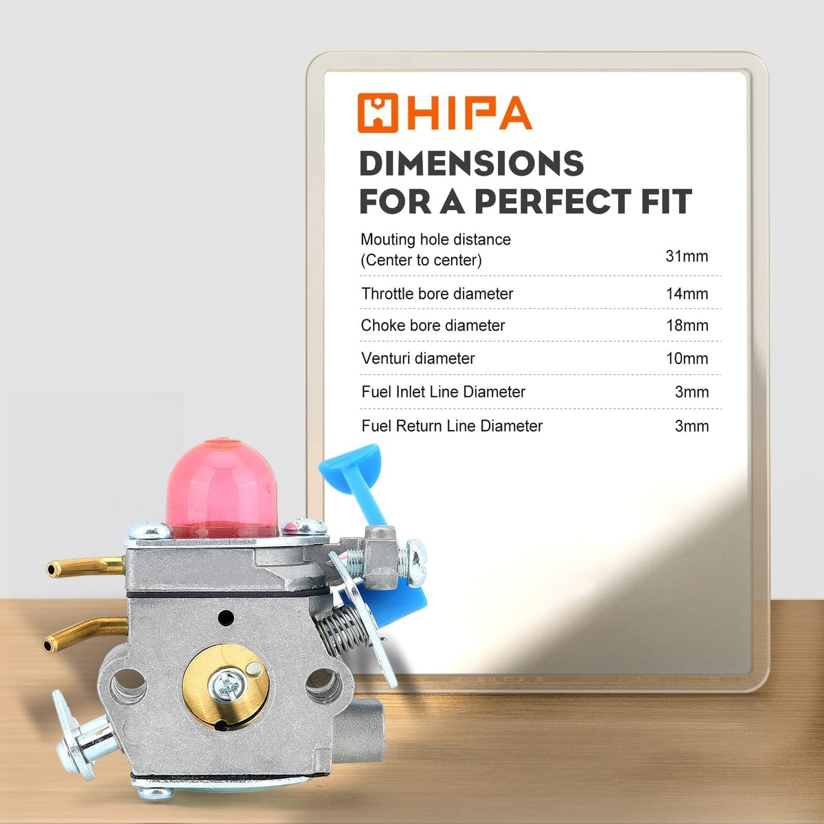 Hipa gasket provides a tight seal for efficient fuel delivery.