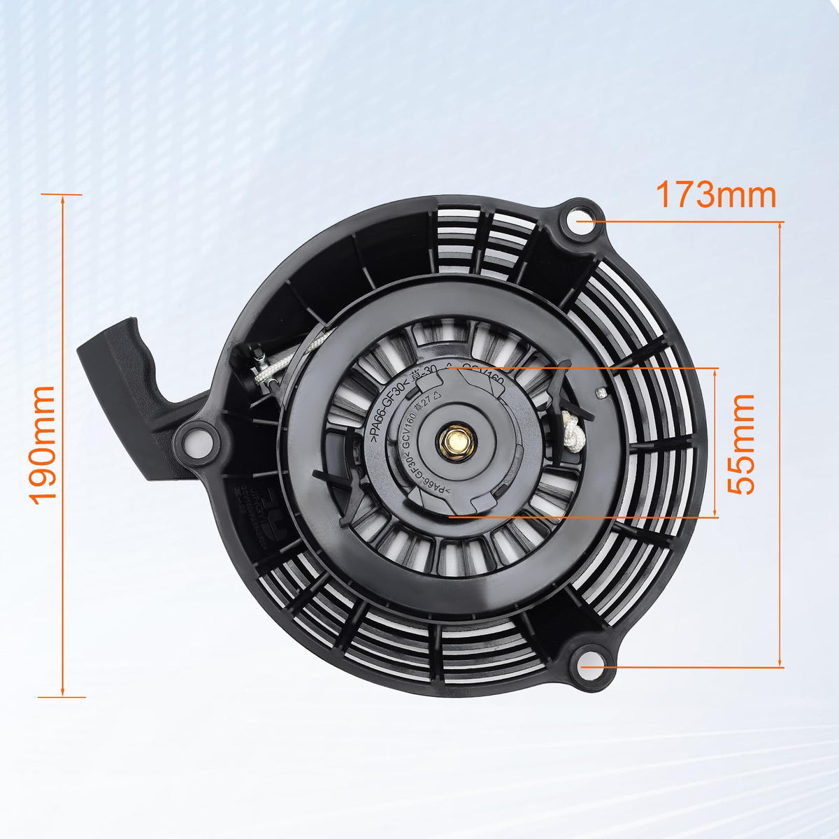 Hipa GCV160 pull-start for Honda GC-series engines installation