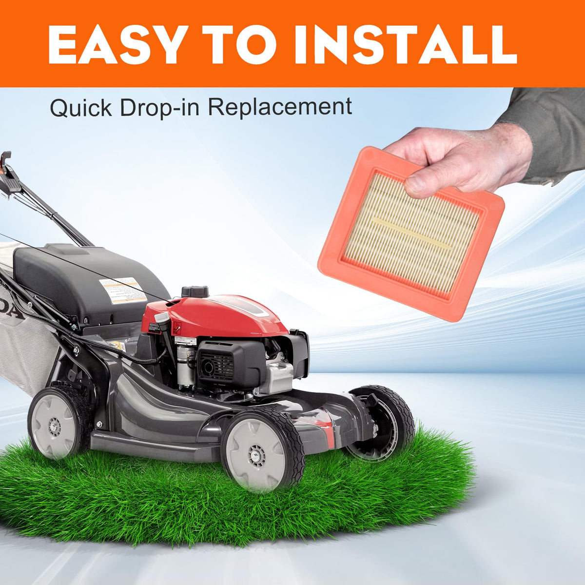 Hipa GCV160 tune-up kit display emphasizing complete mower maintenance.
