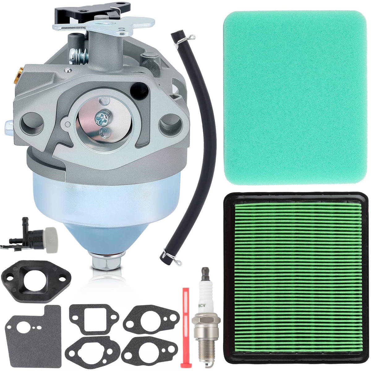 Hipa GCV190 carburetor close-up highlights precision parts for reliable lawn care.