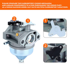 Hipa GCV190 carburetor on Honda engine demonstrates direct compatibility for easy replacement.