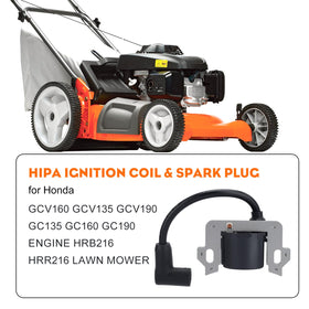 Hipa GCV190 ignition coil suitable for Honda engines with durable components.