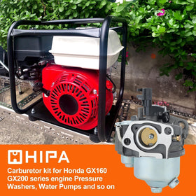 Hipa GX160 carburetor side view shows easy mounting and clear connection points