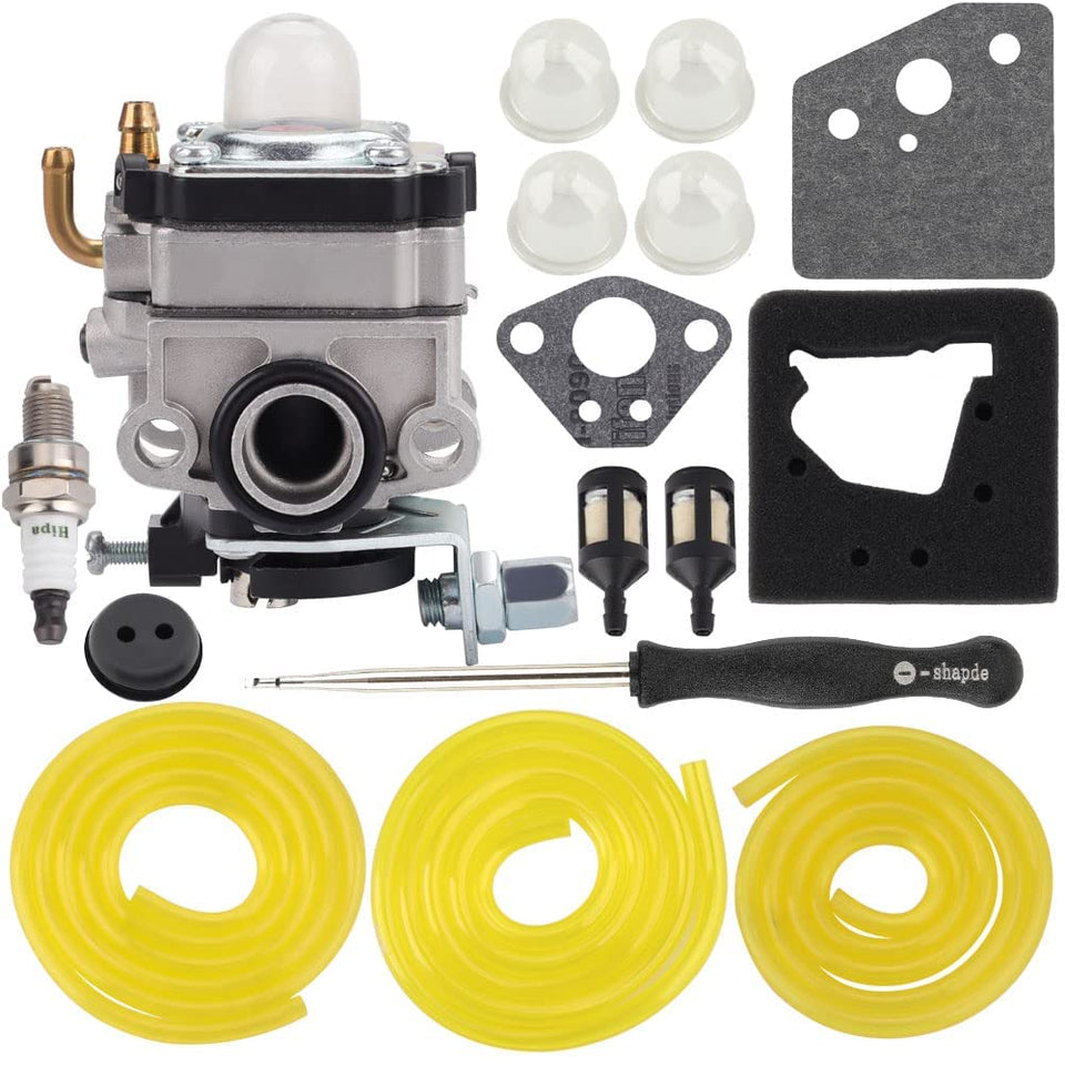 Hipa GX31 carburetor close-up showing brass fittings for durability and precision.