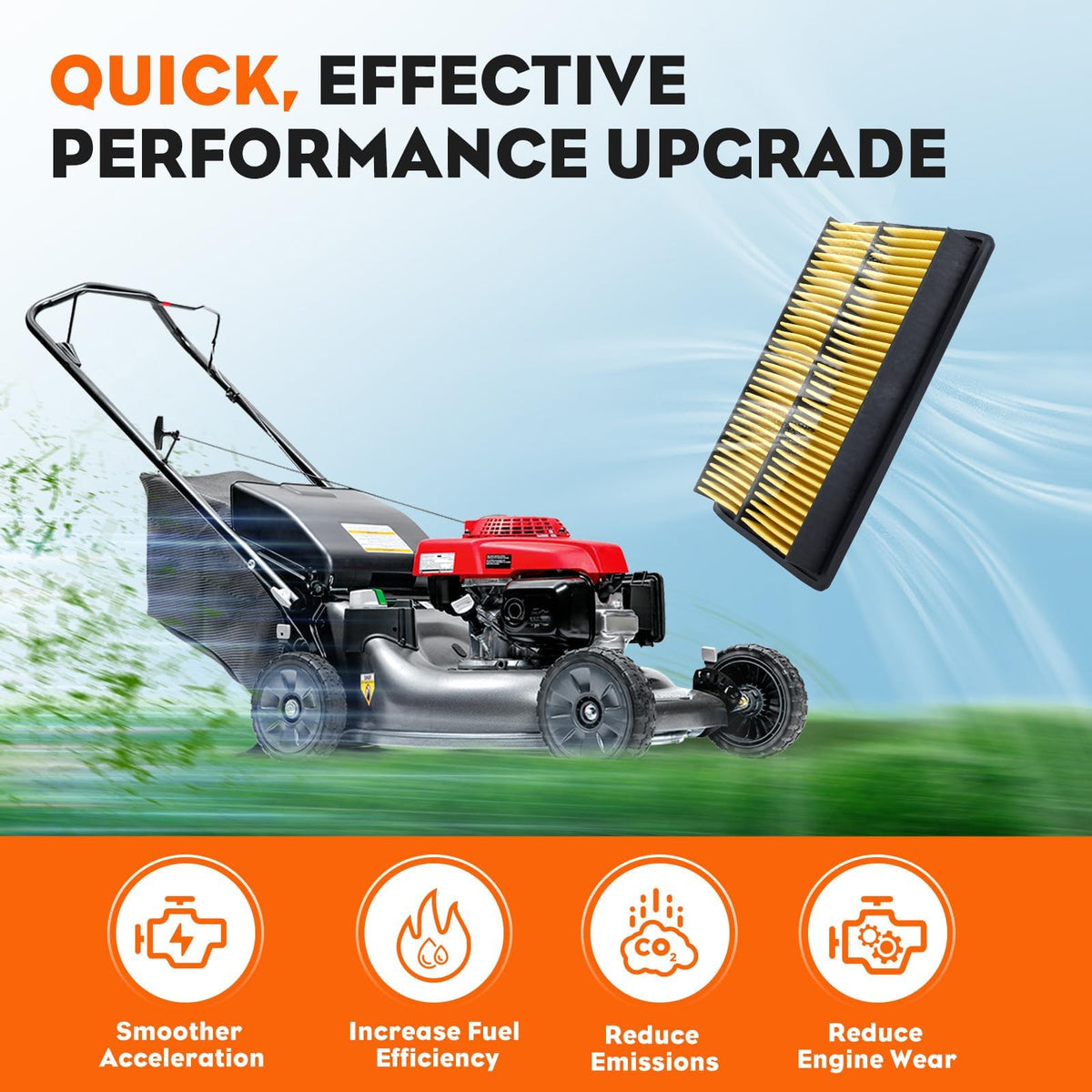 Hipa GX610 filter demonstrates precise fitment on compatible Honda engines.