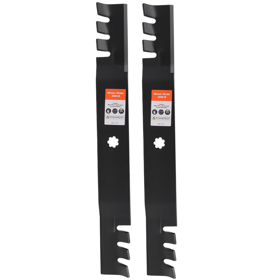Hipa gy20850 high-lift blades 2-pack for 42-inch decks improve grass pickup.