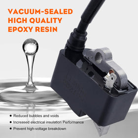 Hipa HL90 ignition coil with branding suitable for efficient STIHL compatibility.
