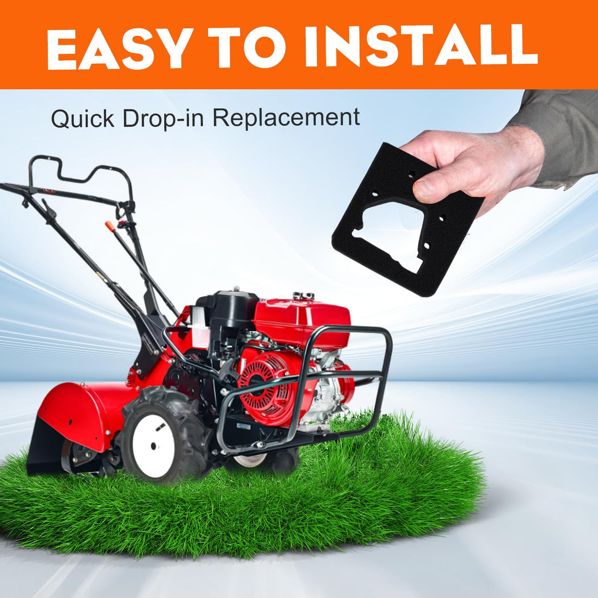 Hipa FG100 tiller filters support efficient airflow in compact cultivators.
