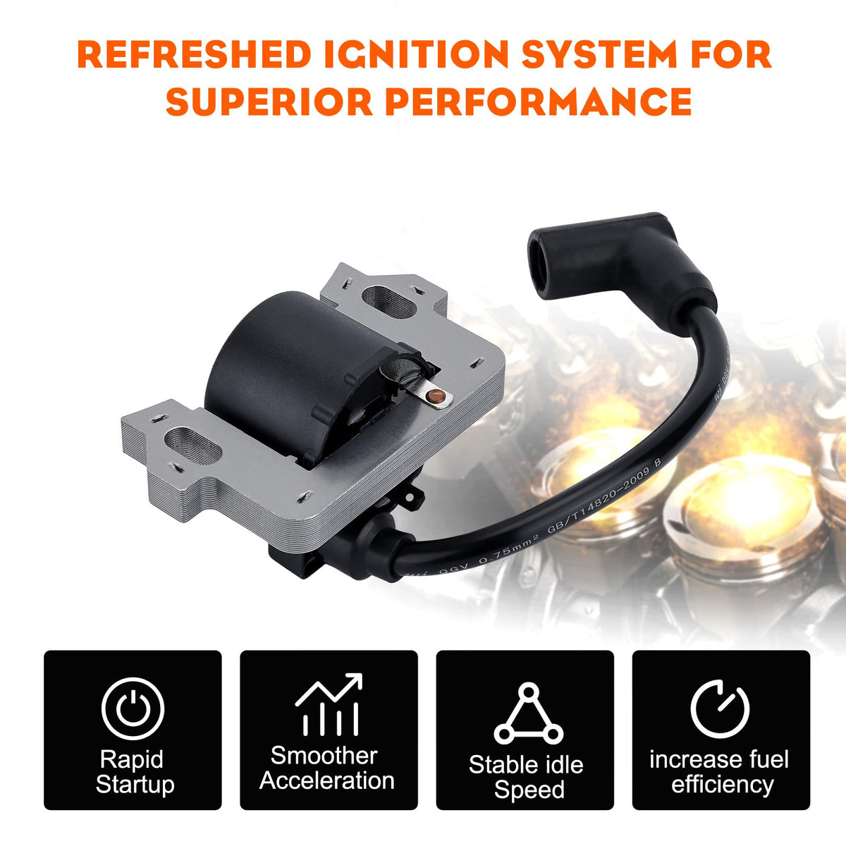 Hipa Honda ignition coil armature-magneto for consistent ignition performance.