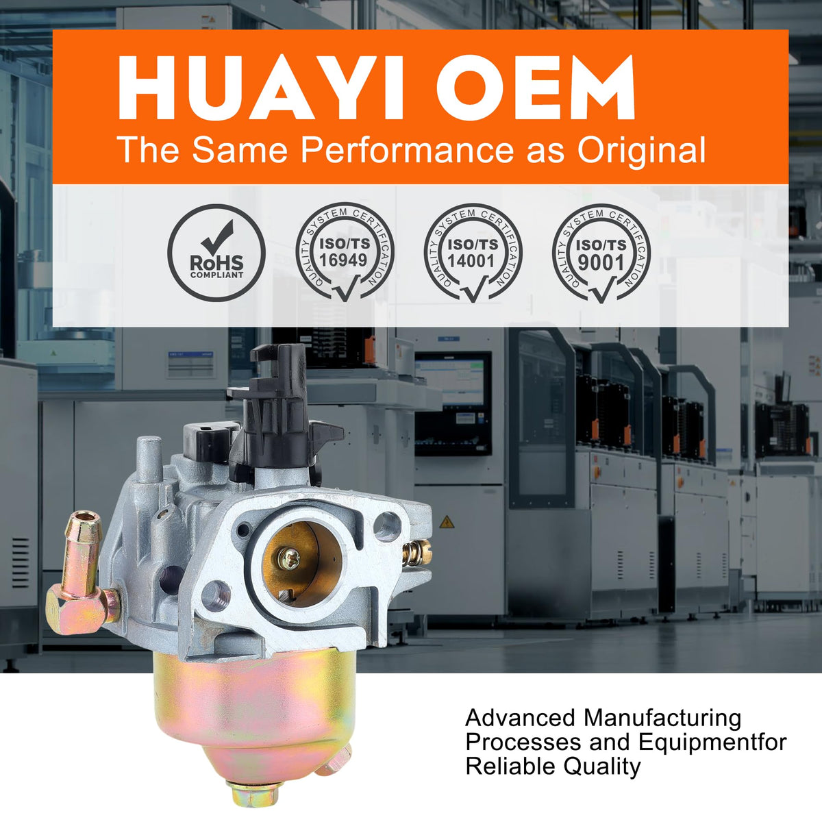 Hipa HUAYI gasket set supports secure, leak-free installation.