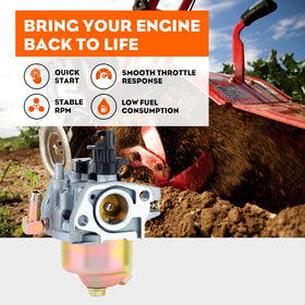 Hipa HUAYI spark plug enhances quick starting and steady idling.