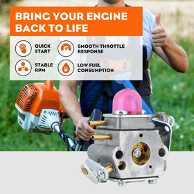 Hipa Husqvarna 128LD carburetor kit, precise fit for quick replacement