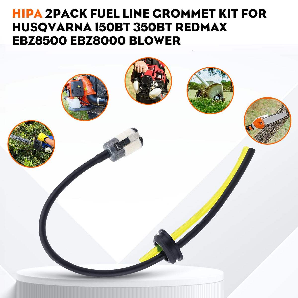 Hipa Husqvarna 350BT compatible fuel line kit for dependable operation during long jobs