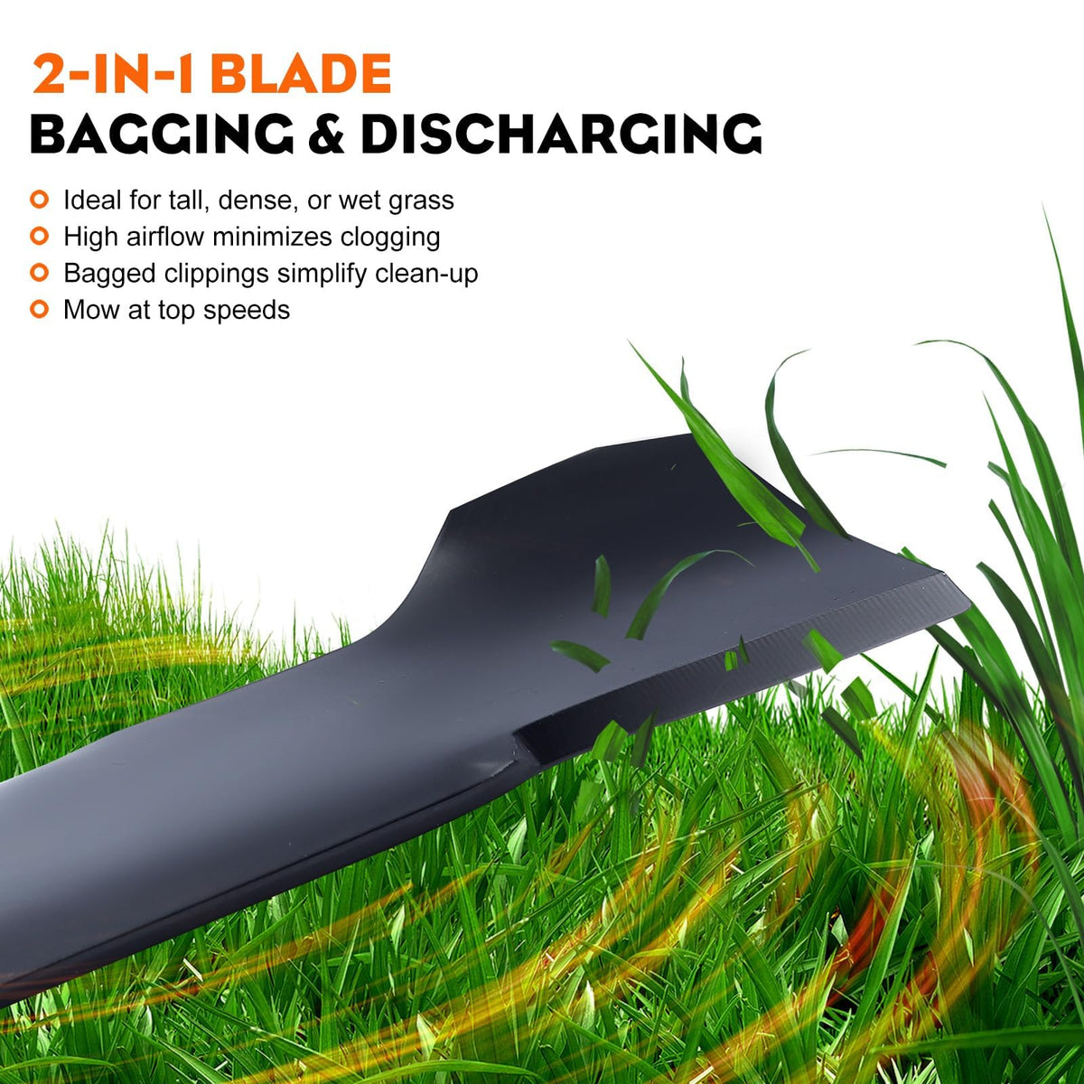 Hipa Husqvarna 42-inch deck blades for even cuts.