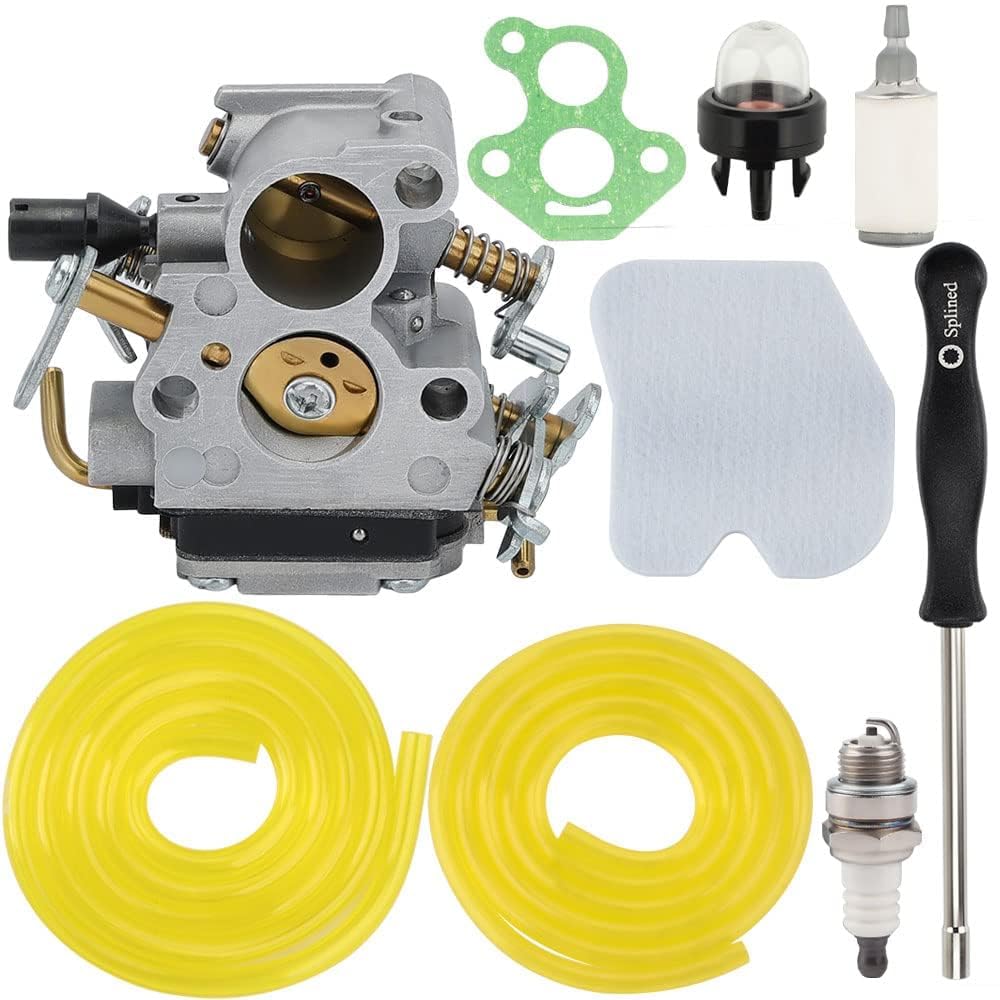 Hipa Husqvarna235 carburetor kit on bench supports quick installation and reliable performance.