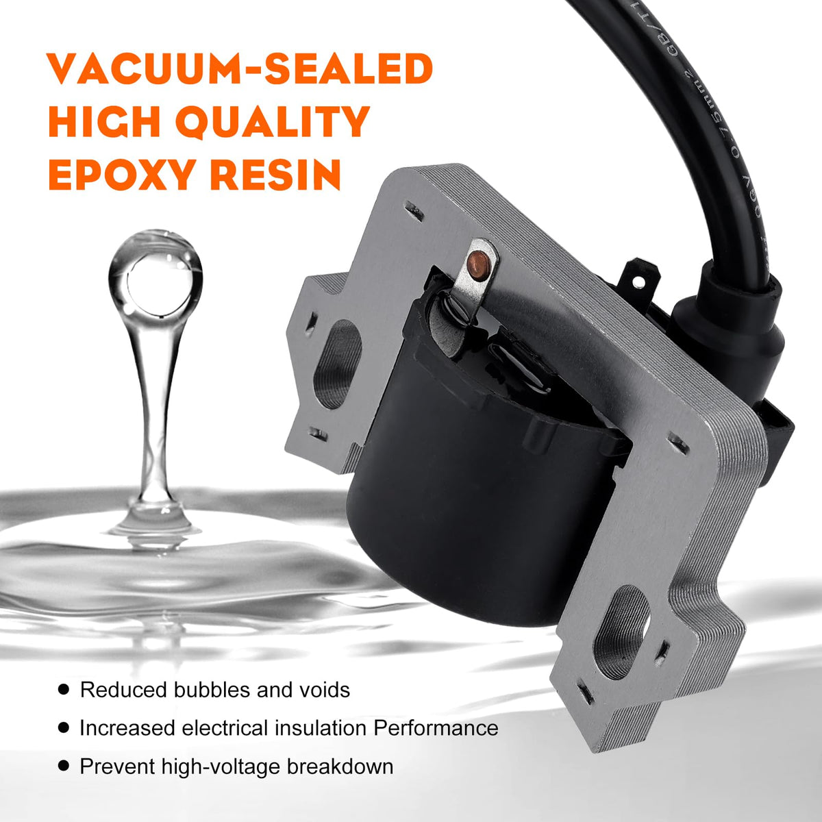 Hipa ignition coil wire and spark plug boot included for easy replacement.
