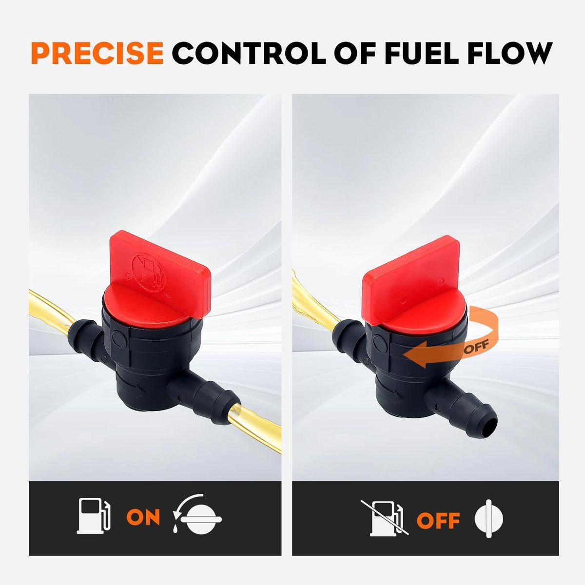 Hipa valve compatible with Kohler engines for versatile lawn care.