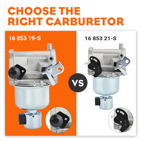 Hipa KT725-KT735 carburetor kit side view demonstrates compact design for easy installation
