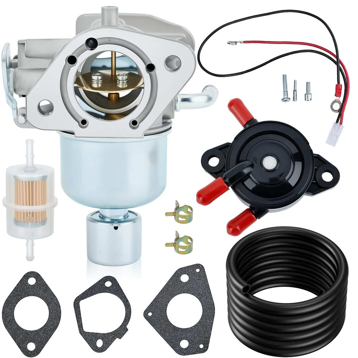 Hipa KT725-KT740 carburetor kit front view for precise fit and reliable starting
