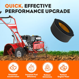 Hipa leak-proof air filter seal for 208cc engines ensures a tight seal.