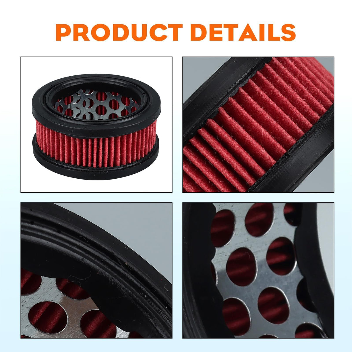 Hipa leak-proof frame ensures a tight seal on air filter.