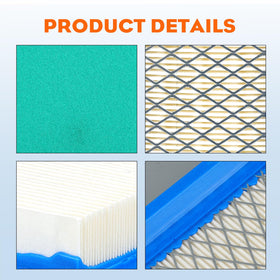 Hipa leak-proof seal design on the filter frame prevents leaks