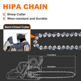 Hipa low kickback design reduces kickback risk during operation.