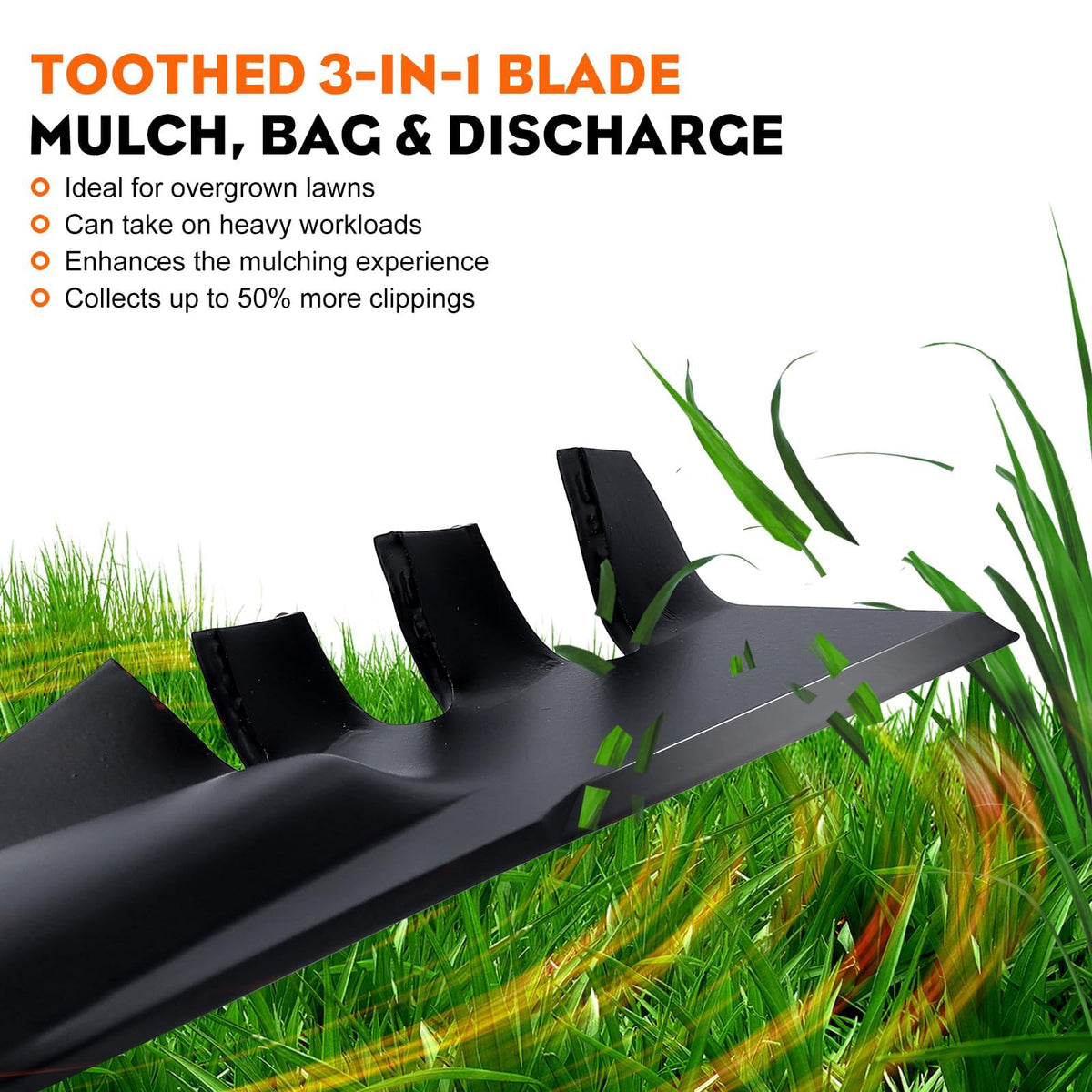 Hipa 46-inch deck blade compatible with LTX1045 and LTX1046 for Cub Cadet.