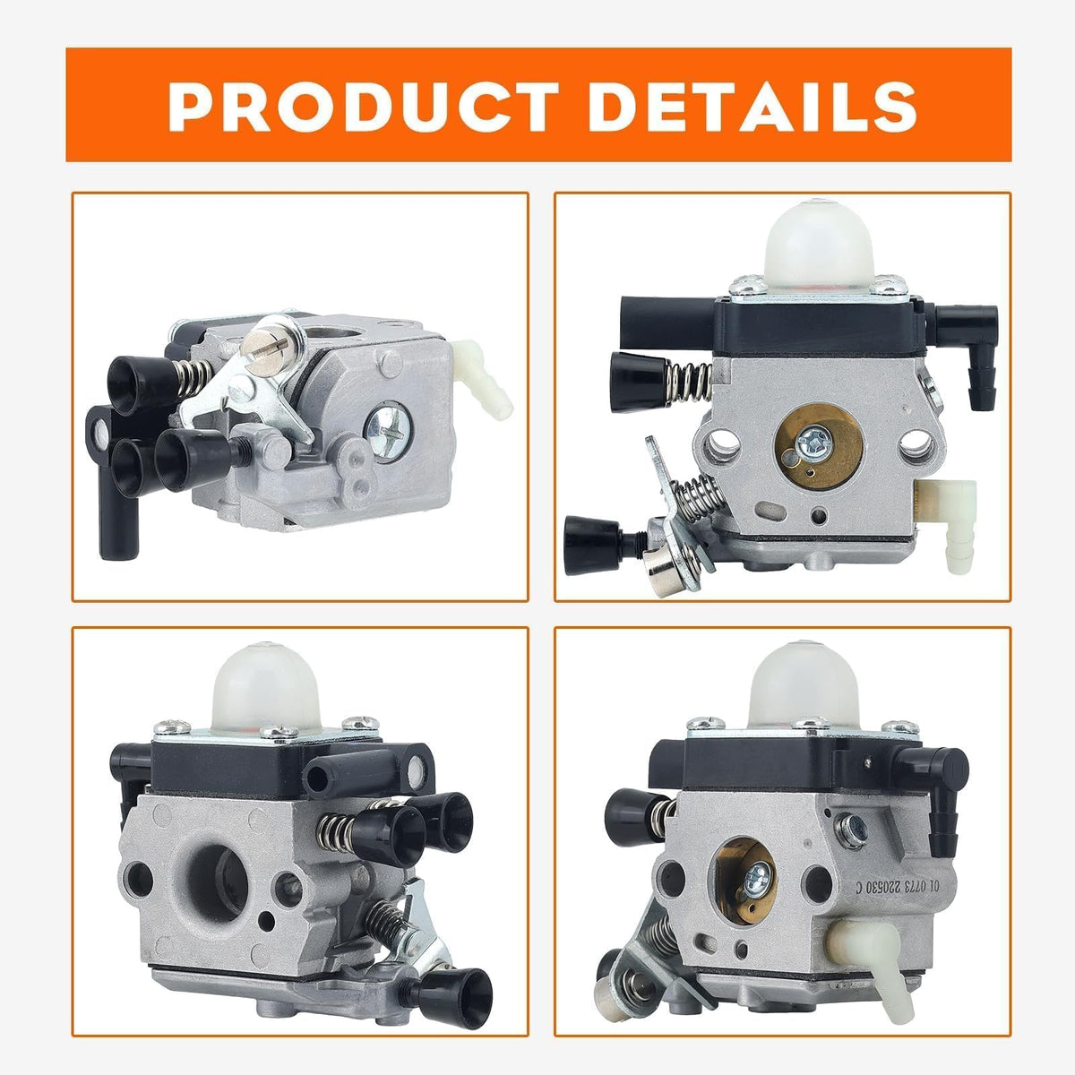 Hipa MM55 primer bulbs aid quick, easy starting.