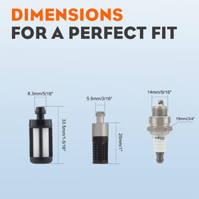 Hipa MS170 MS180 fuel line supports efficient fuel delivery