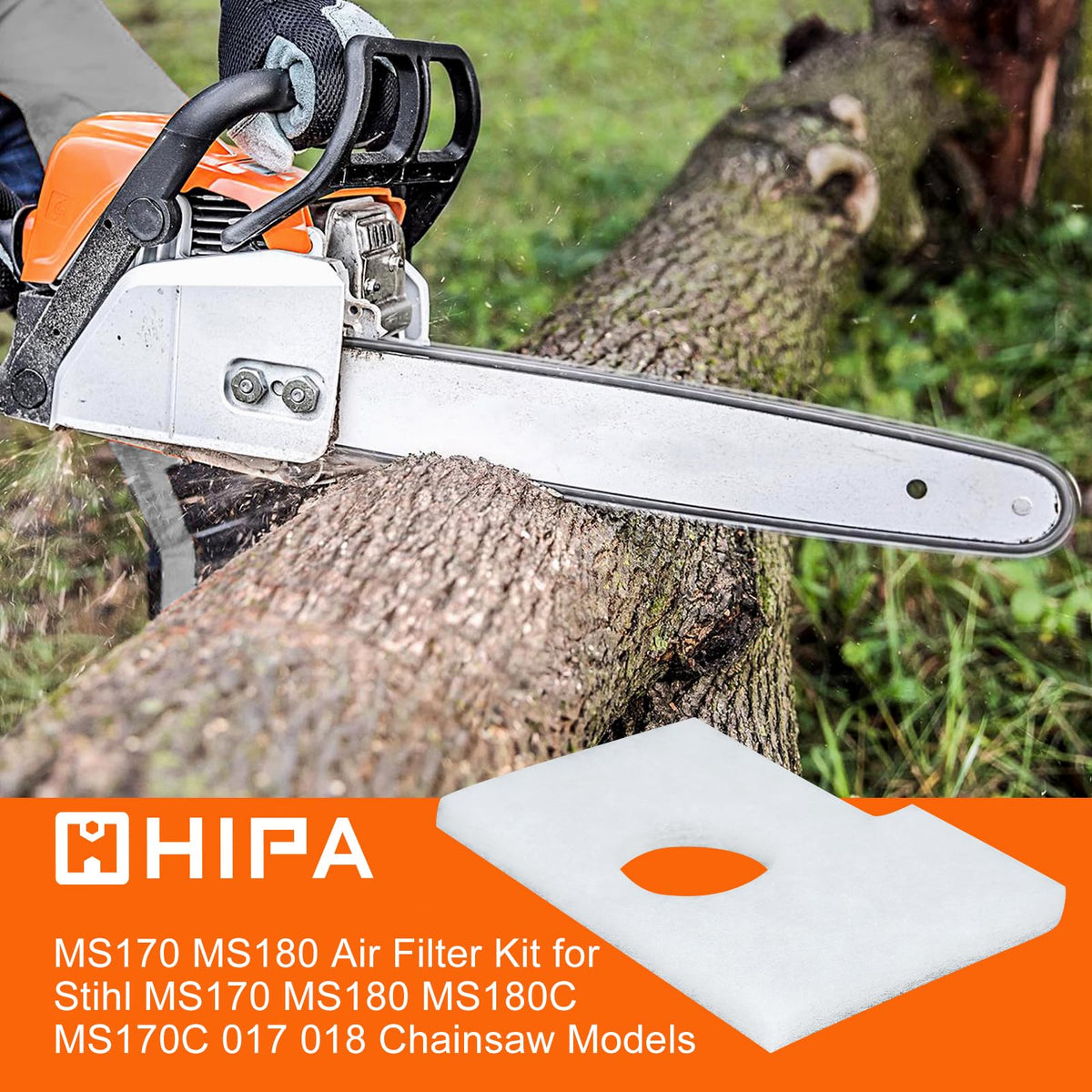 Hipa MS170 MS180 oil filter reduces debris for reliable lubrication