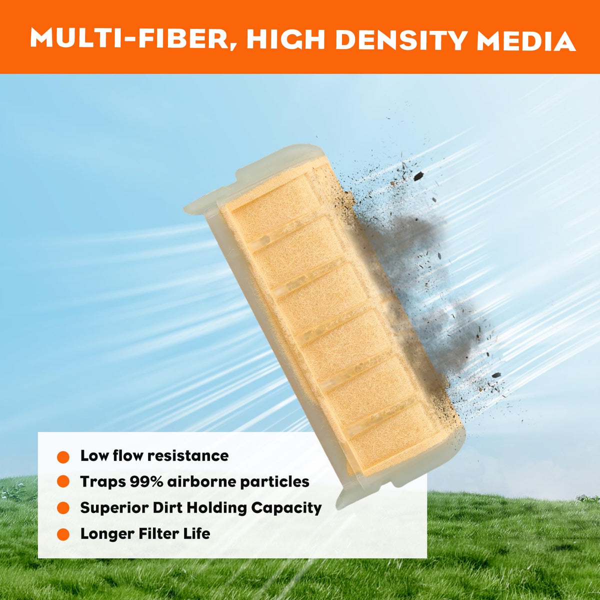 Hipa MS250 installed in STIHL MS250 for smoother airflow.