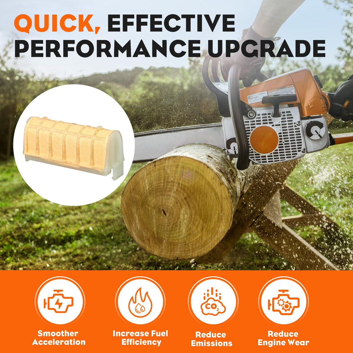 Six-pack packaging of Hipa MS250 air filters for easy stocking.