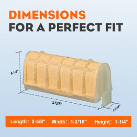 Hipa MS250 filter media cross-section shows durable design.