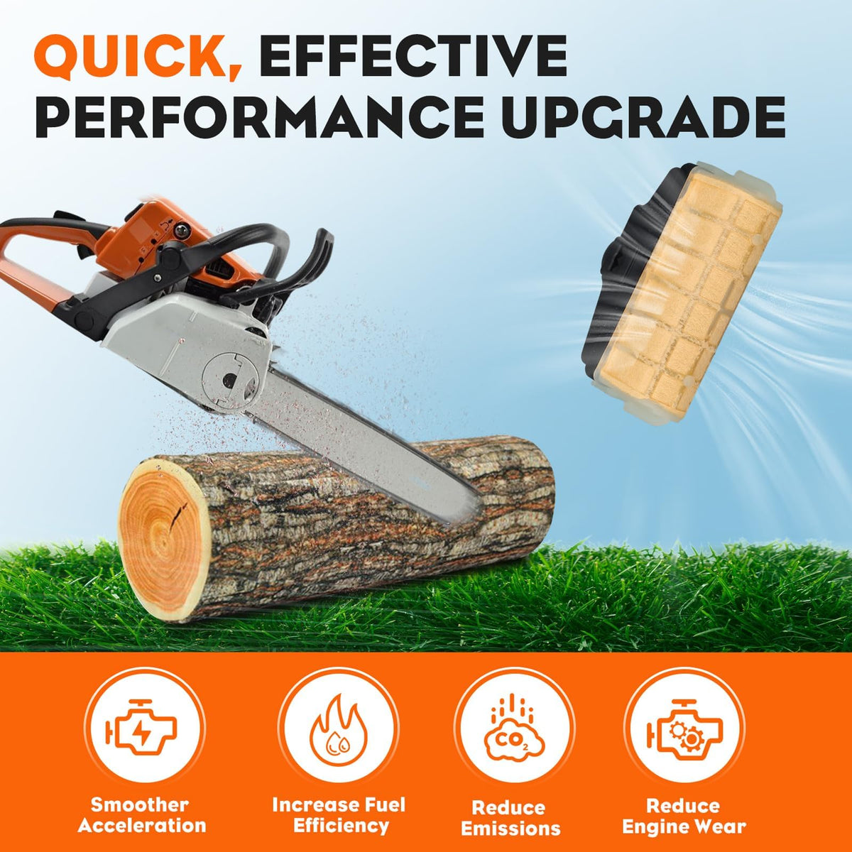 Hipa MS250 oil filter for STIHL protects engine from debris.