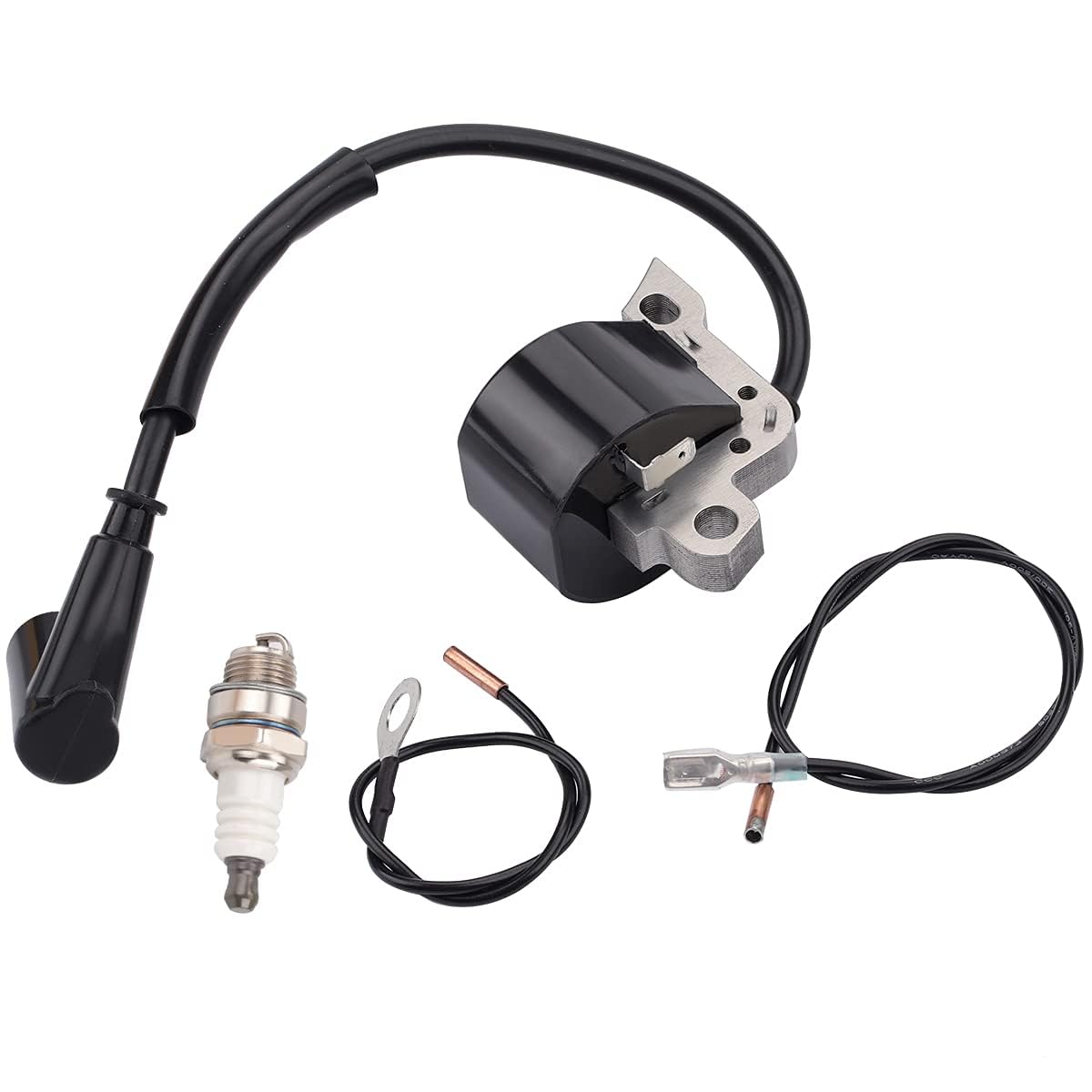 Hipa MS290 ignition coil closeup shows a rugged module for durable starts.