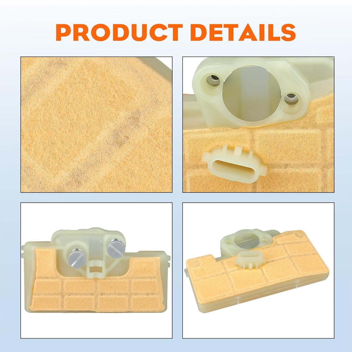 Hipa MS290 packaging includes two air filters and two fuel filters