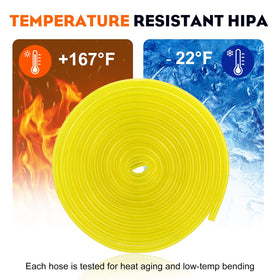Hipa oil and gas resistant fuel line suitable for mixed fuels