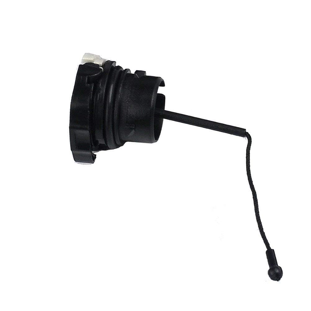 Hipa oil cap for STIHL MS260, close-up, maintains proper lubrication and pressure.
