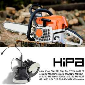 Hipa oil cap for Stihl MS260 reduces oil spills during refueling