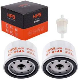 Hipa 49065-7007 oil filter close-up shows dense filtration media.