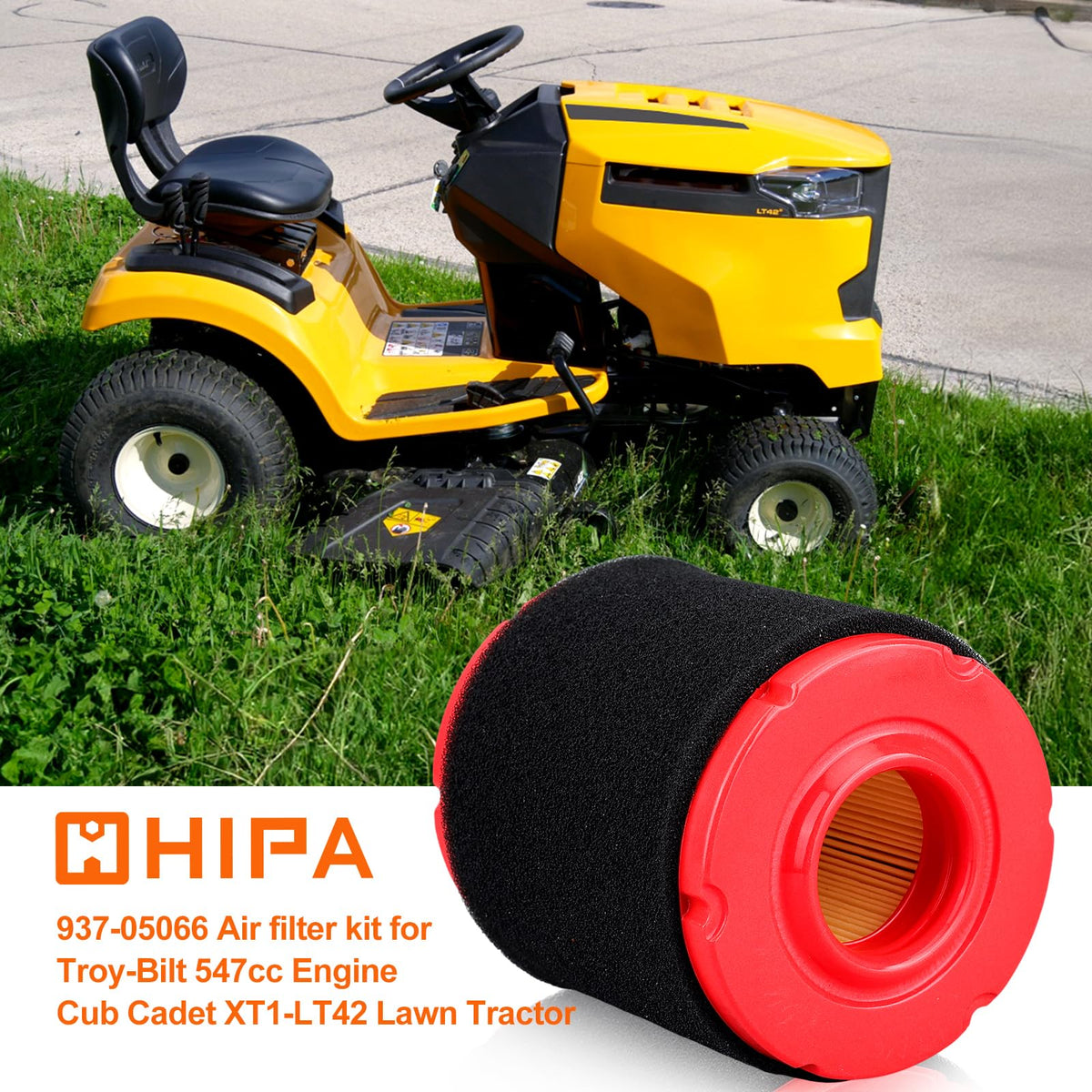 Hipa oil filter 951-12690 side view for engine filtration.