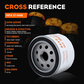 Hipa oil filter anti-drain back valve visible for protection.