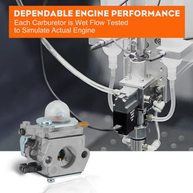 HIPA PB200 Echo blower carburetor kit mounting dimensions shown
